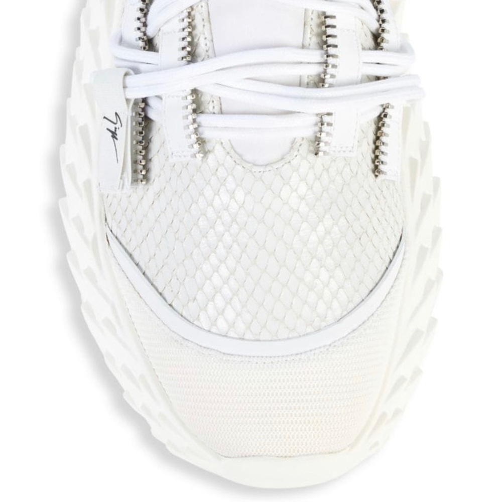 giuseppe zanotti NIB white snakeskin runners - Picture 5 of 5